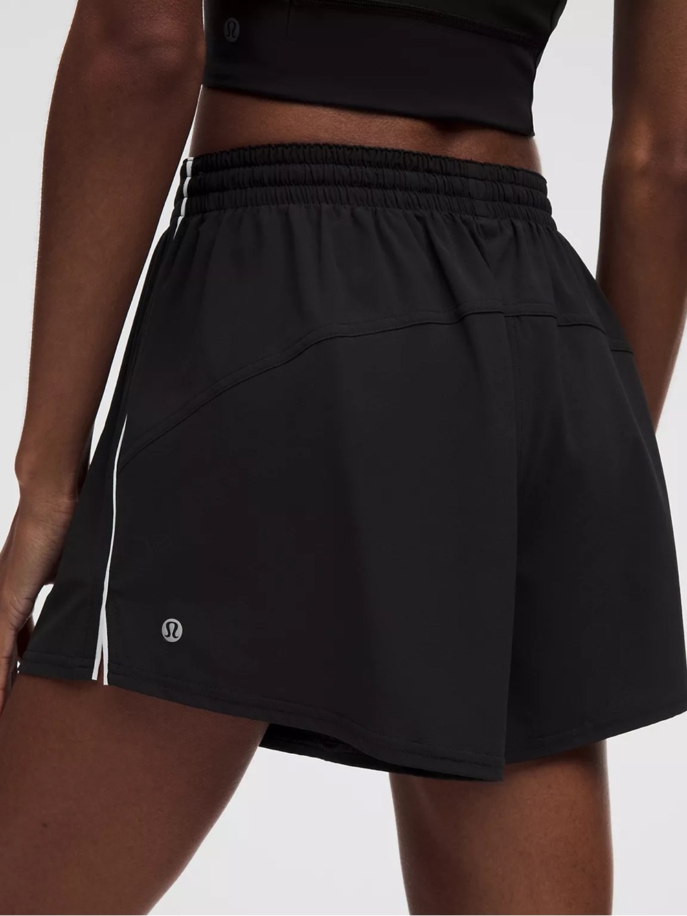 lululemon athletica Women's Black Athletic Running Shorts